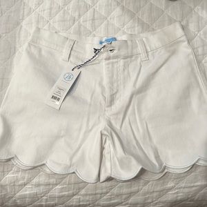 Draper James size 4 white denim short